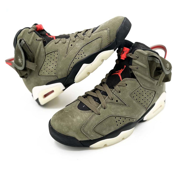 Nike Air Jordan 6 x Travis Scott Olive Green - CN1084-200 - Sn Supply Solo Sneakers Originali