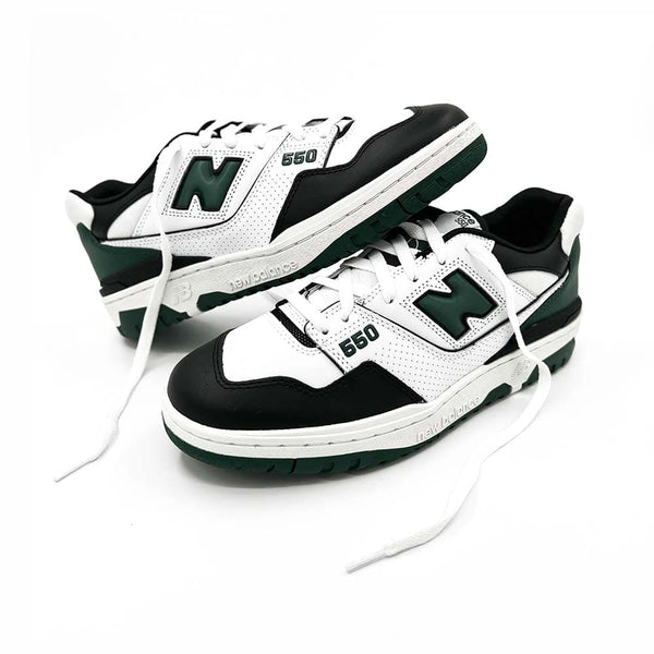 New Balance 550 White Green Black - BB550LE1 - Sn Supply Solo Sneakers Originali - New Balance 550 Verdi