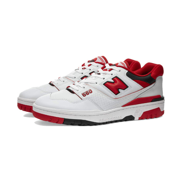 New Balance 550 White Red - BB550SE1 - Sn Supply Solo Sneakers Originali - New Balance Rosse E Bianche