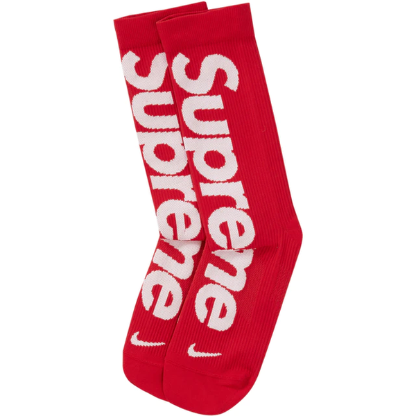 Supreme Nike Lightweight Crew Socks RED - Sn Supply